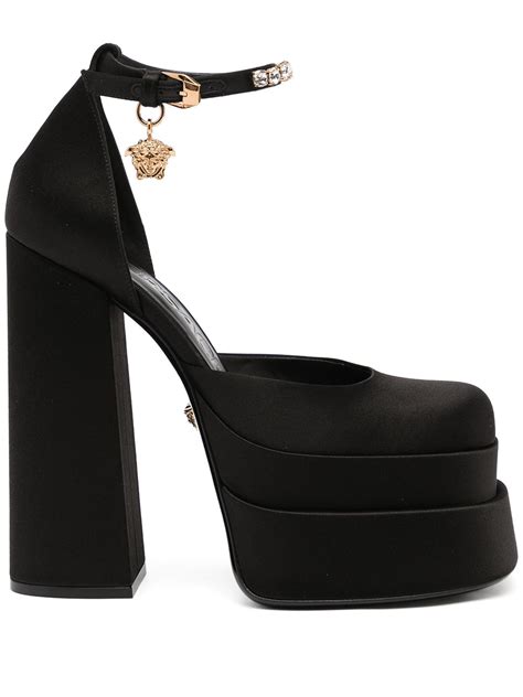 versace medusa aevitas single platform pumps|Versace double platform pumps medusa.